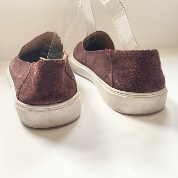 Franco Sarto Mitchell Maroon Burgundy Suede Slip On Sneaker Loafers 8.5 - Picture 5 of 9